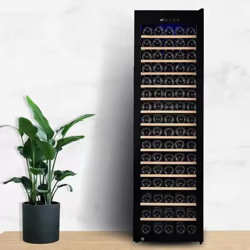 Wine Beer Cooler Fridge - Elektrischer Dual-Zonen-Flaschenkühler aus Edelstahl mit Kompressor,