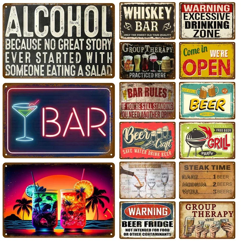 Wine Beer Brand - 2D Flache Aluminium-Rundtafel für Whiskey, Wein,