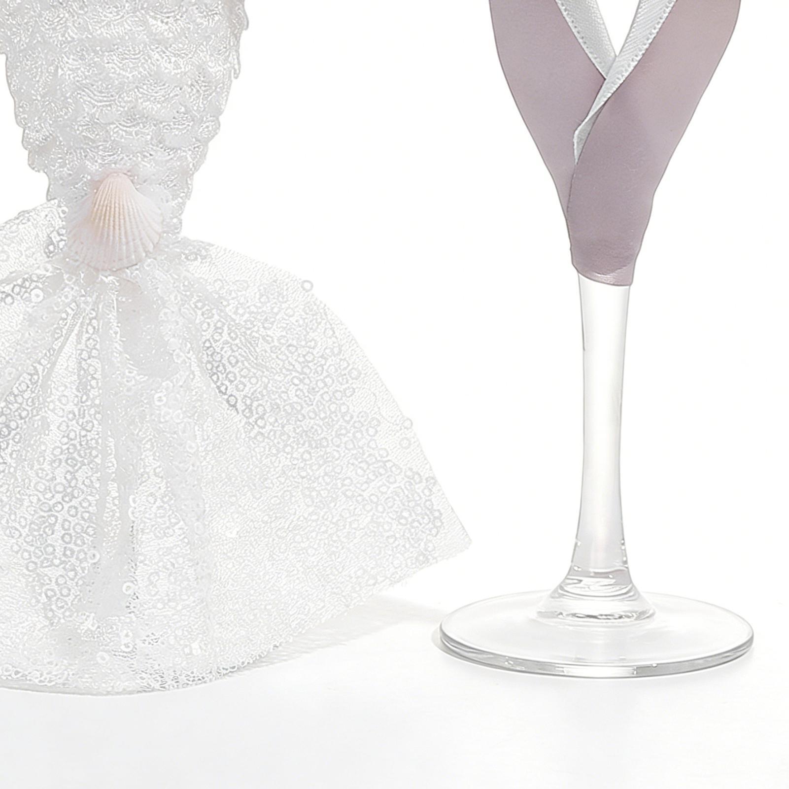 Champagne Flute Pair - Braut- und Bräutigam-Gläser, 1 Paar Braut-