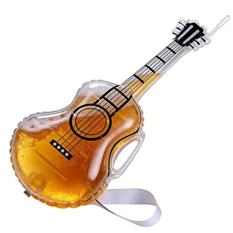 Wine Beer Festival - ABXD Transparenter Getränkespender für Pools, Gitarrenform,