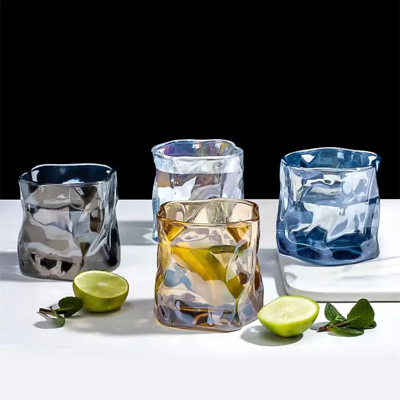 Wine Beer Festival - Twisted Transparent Glass Cup Decor Whiskey