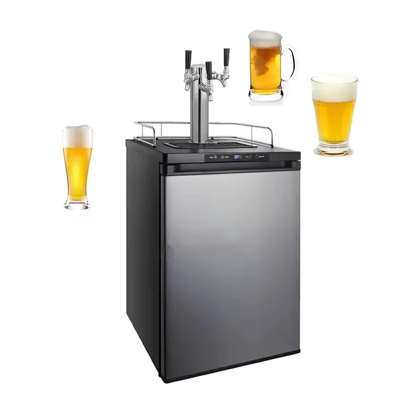 Wine Beer Brand - HNRB Marke Full-Size-Digitalanzeige-Zugbierspender, Multifunktions-Kegerator und Kühlraum-Bar-Set