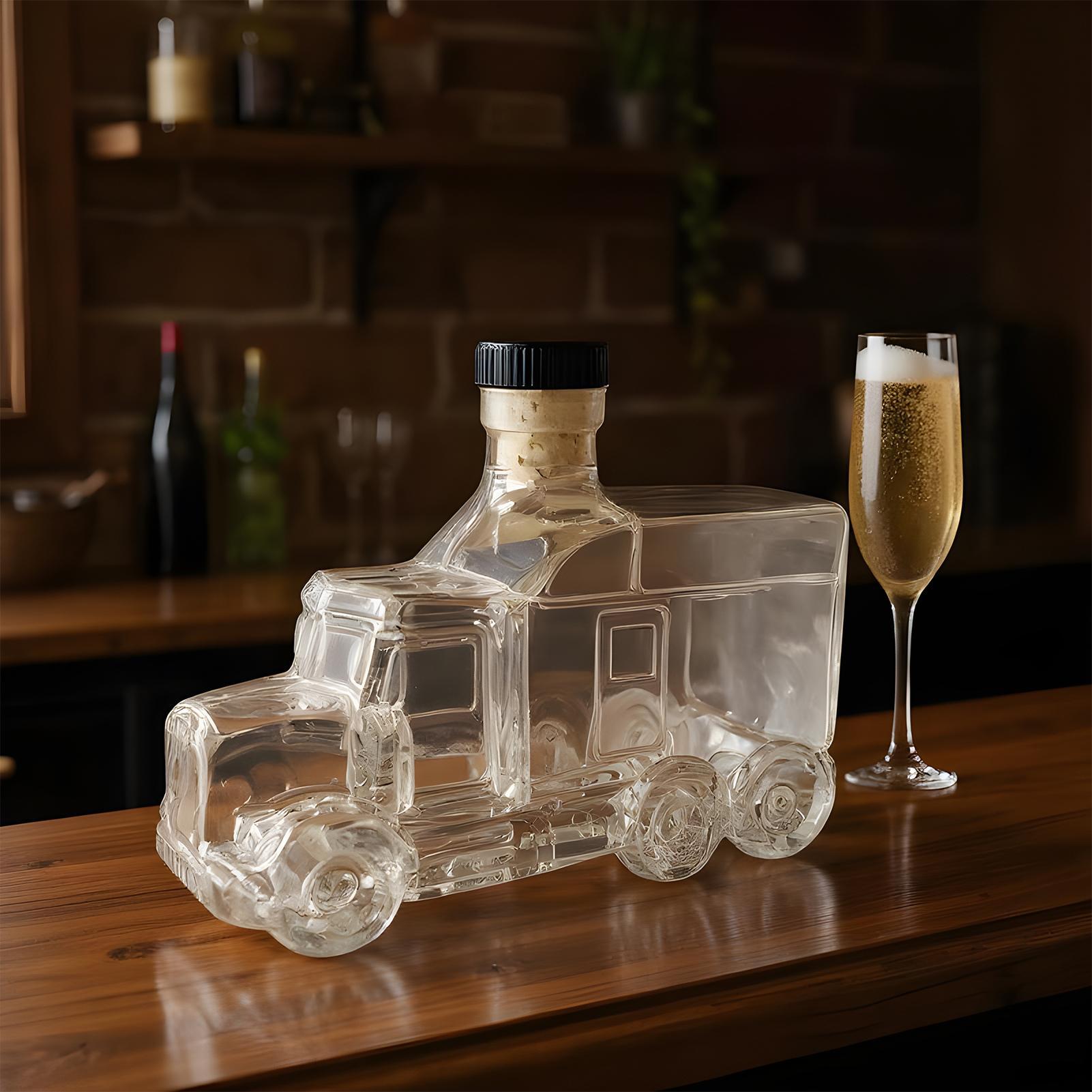 Wine Beer Truck - 375 ml dekorative Flasche Dekanter Bourbon