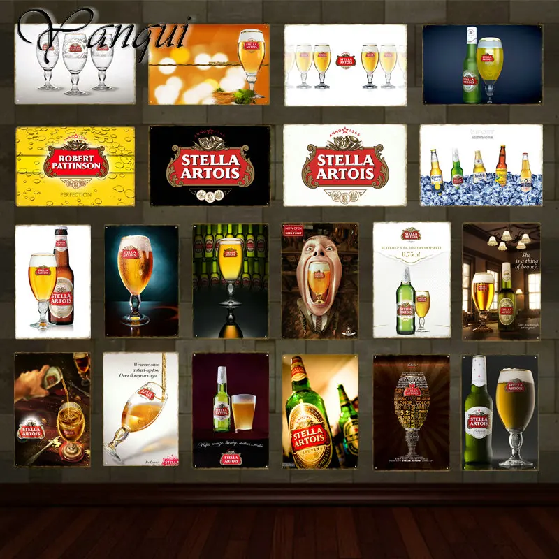 Wine Beer Brand - Retro Wein Bier Marke Stella Artois