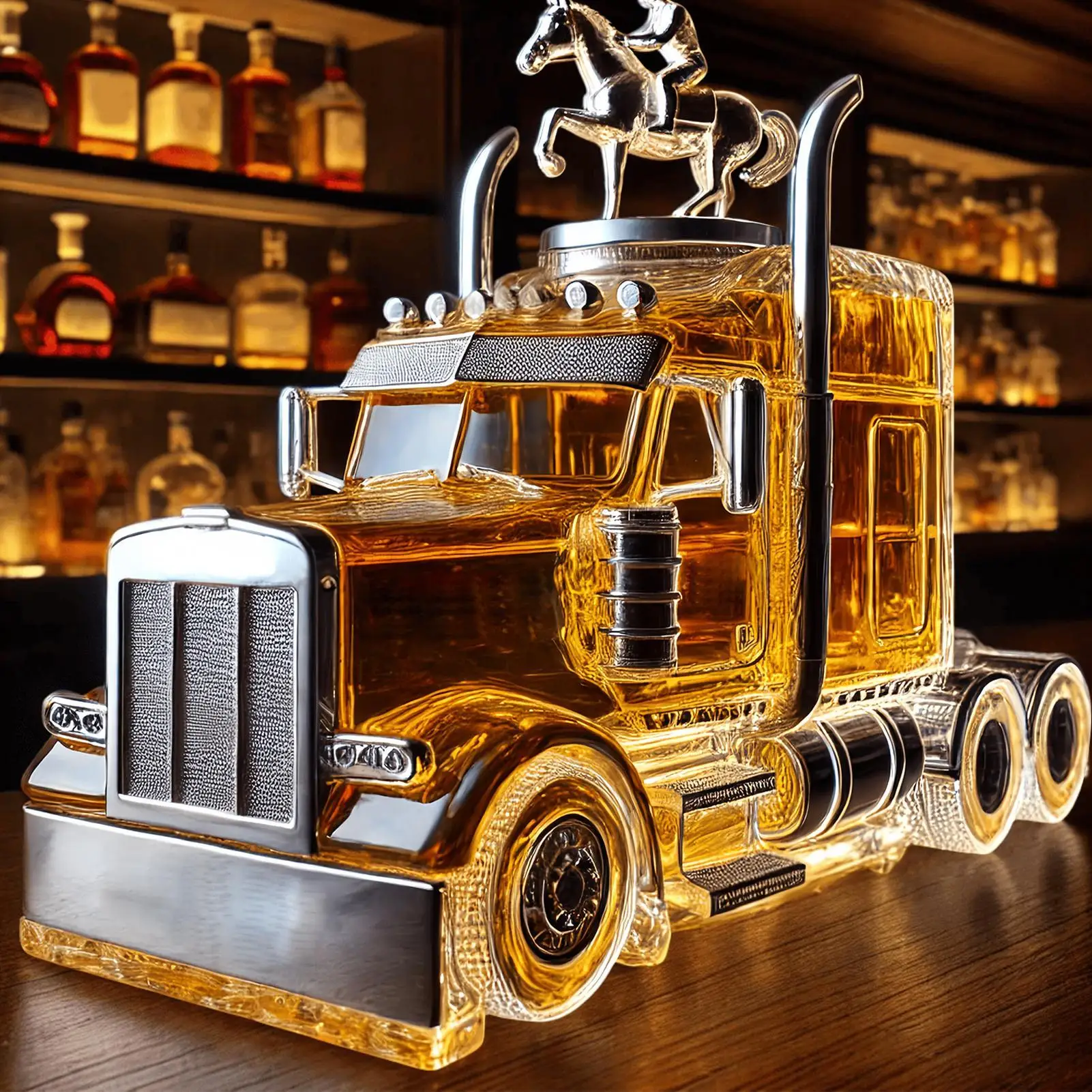Weinflasche aus Autoglas, halb – Wine Beer Truck Bewertung und Preis