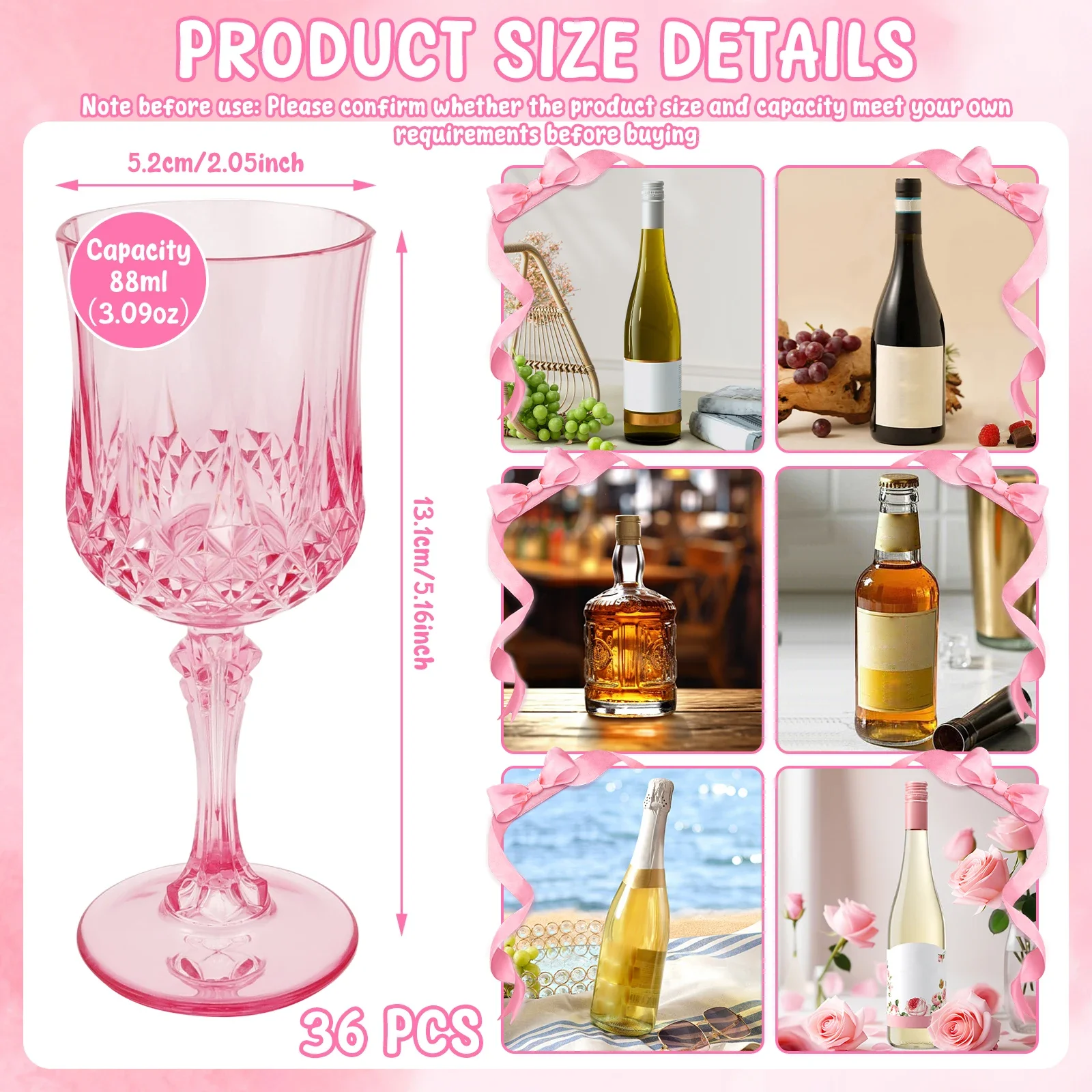 36 Stück Kunststoff-Weingläser – Champagne Flute Pair Bewertung und Preis