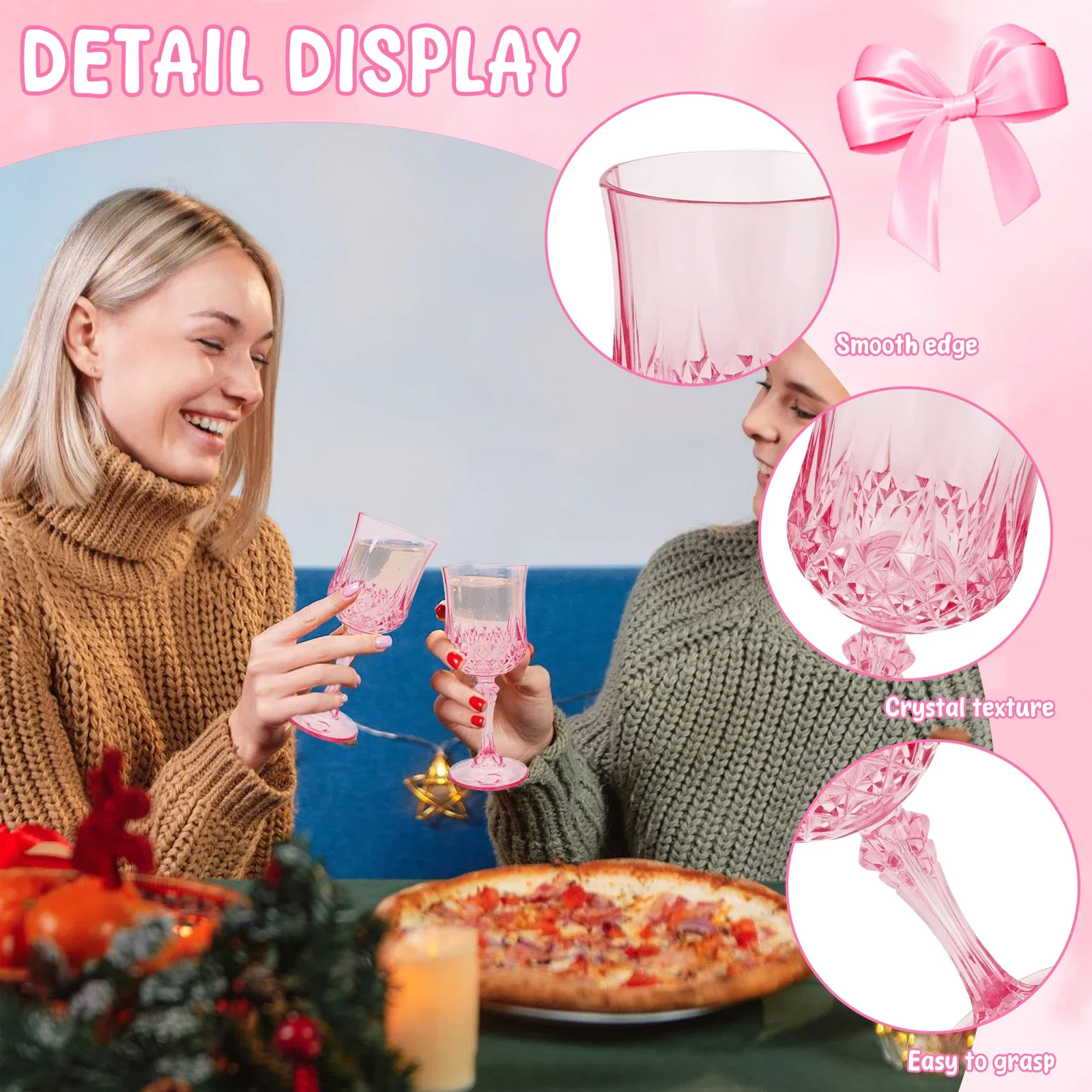 36 Stück Kunststoff-Weingläser – Champagne Flute Pair Bewertung und Preis