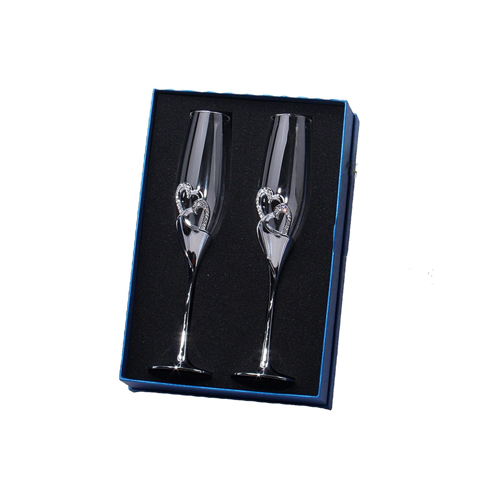 Elegantes Champagner-Flöten-Pa – Champagne Flute Pair Bewertung und Preis