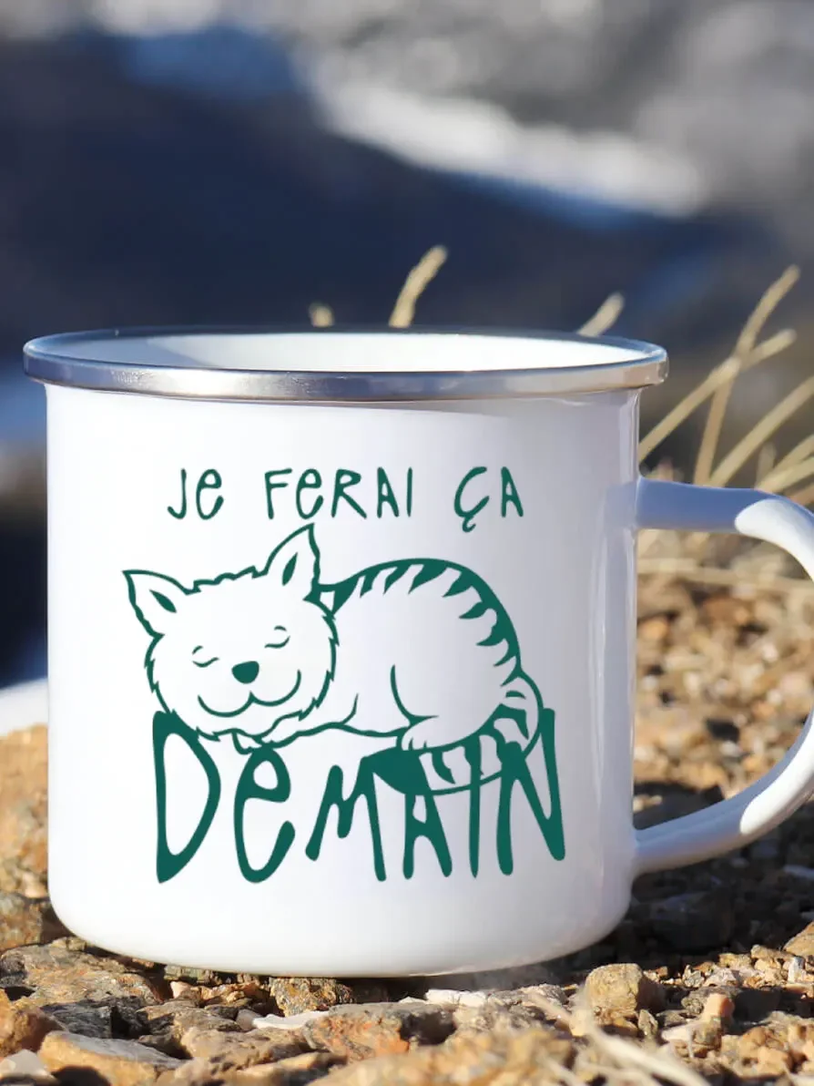 Niedliche Emaille-Kaffeetasse, – Wine Beer Festival Bewertung und Preis