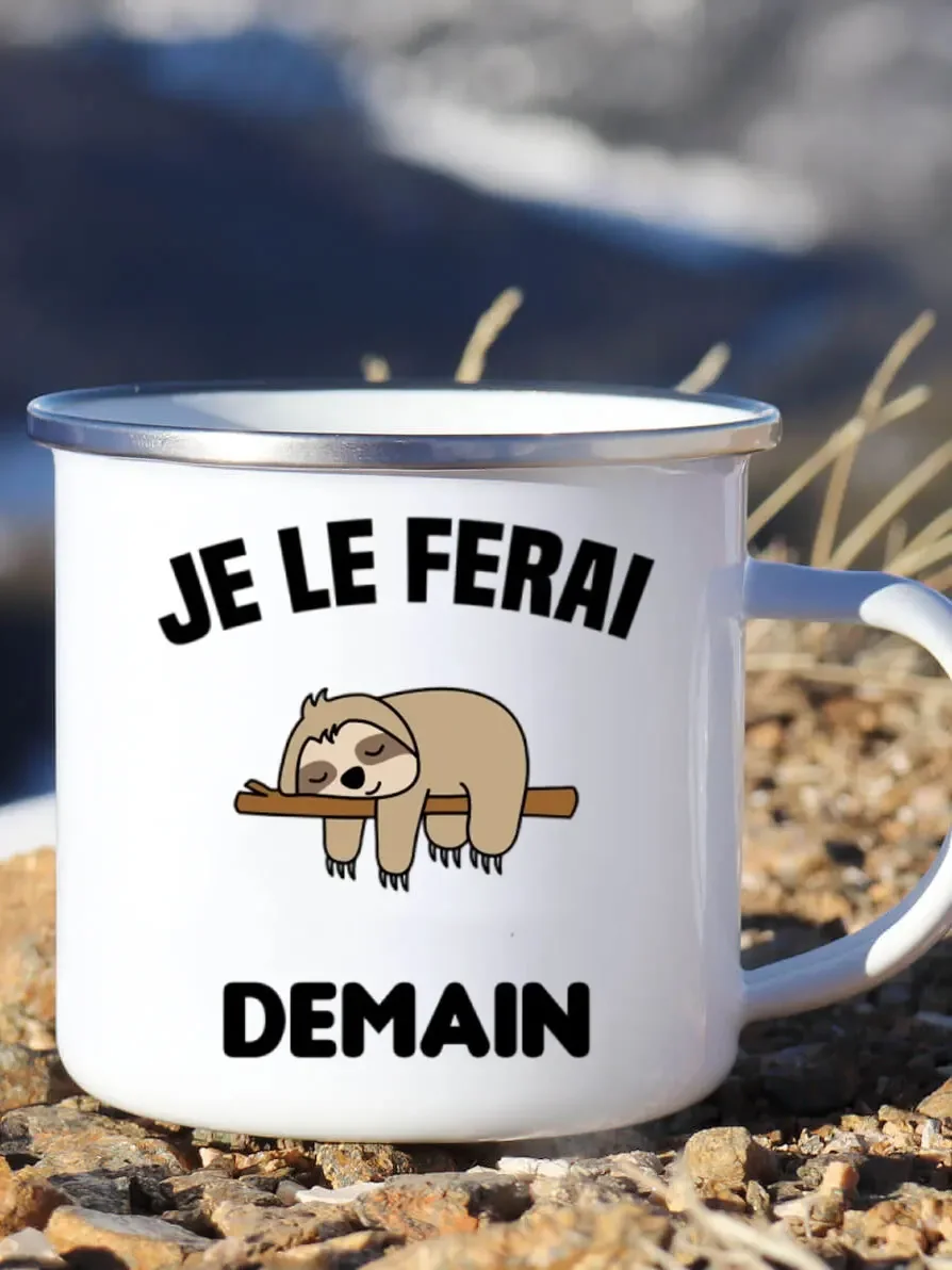 Niedliche Emaille-Kaffeetasse, – Wine Beer Festival Bewertung und Preis