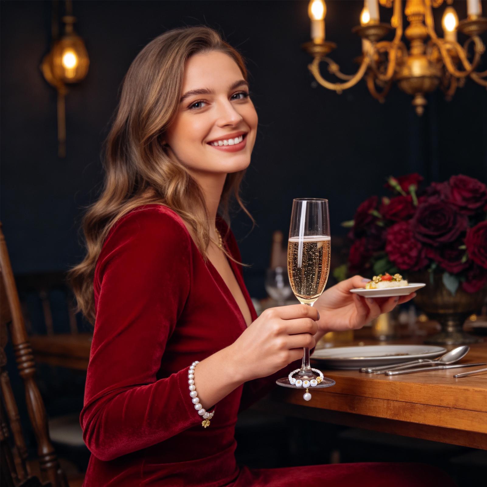 Glasmarkierer mit Perlen, Pinz – Wine & Beer Shop Bewertung und Preis