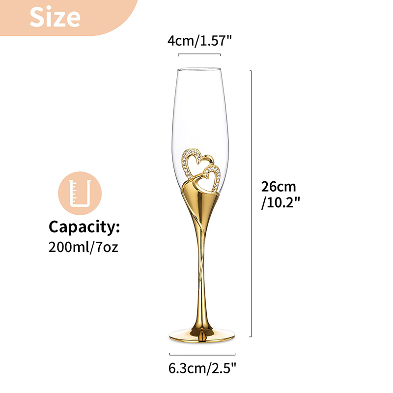200 ml Rotweingläser, Kristall – Champagne Flute Pair Bewertung und Preis