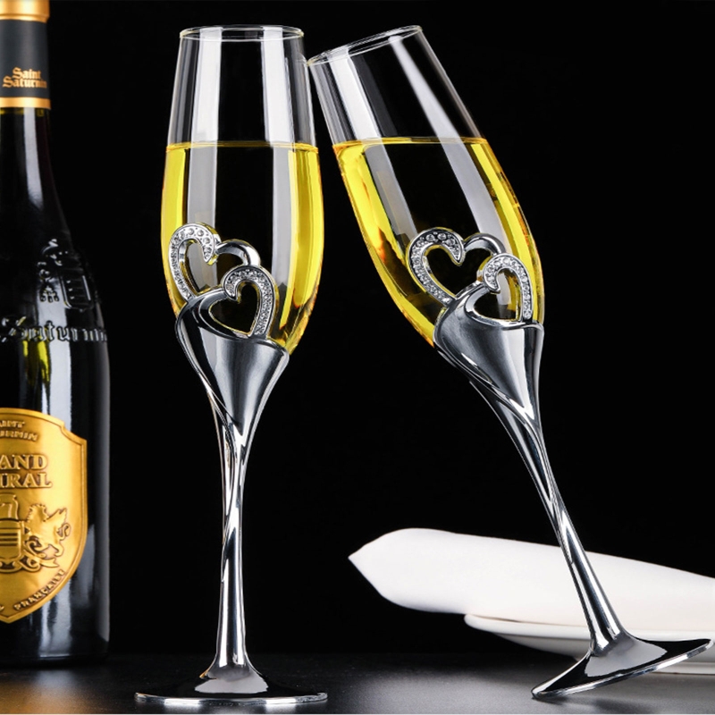 2-teiliges Hochzeits-Champagne – Champagne Flute Pair Bewertung und Preis