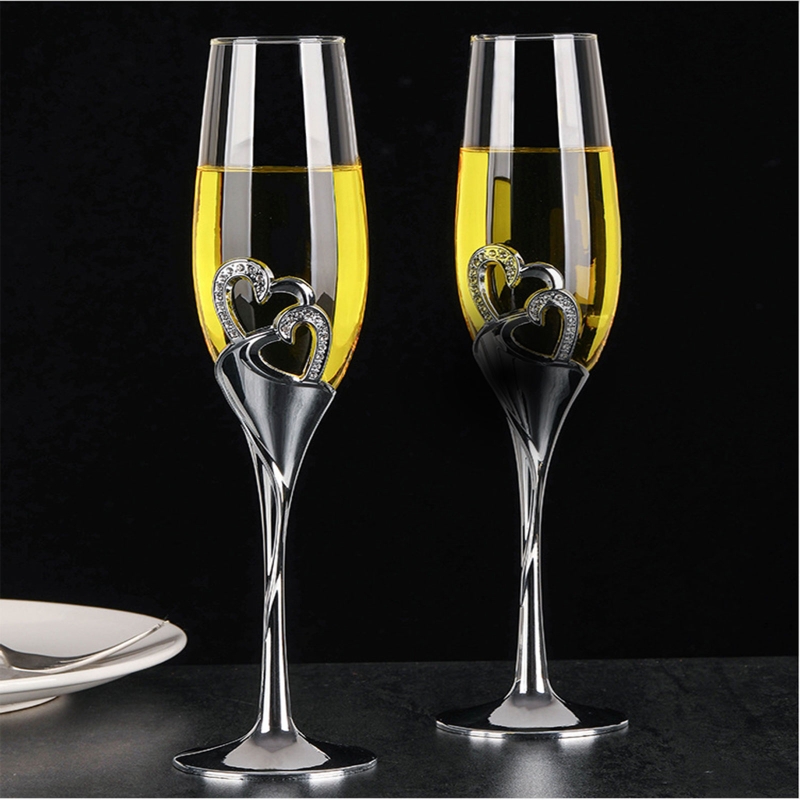 2-teiliges Hochzeits-Champagne – Champagne Flute Pair Bewertung und Preis