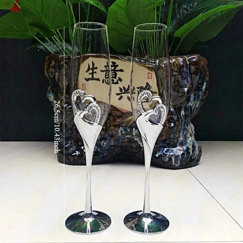 2-teiliges Hochzeits-Champagne – Champagne Flute Pair Bewertung und Preis