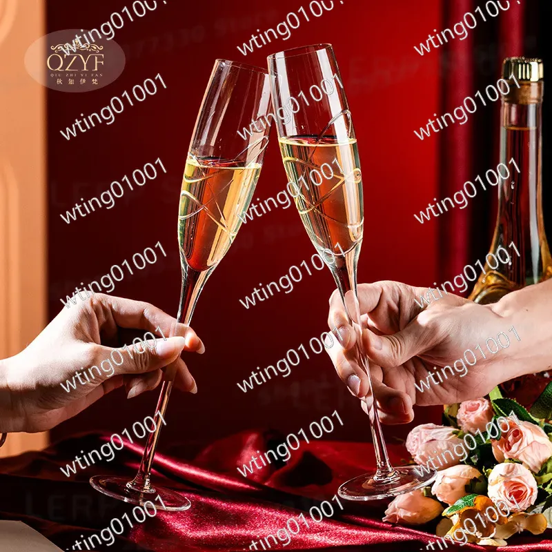 QZYF Qiuzhi Yifan Handgeschnit – Champagne Flute Pair Bewertung und Preis