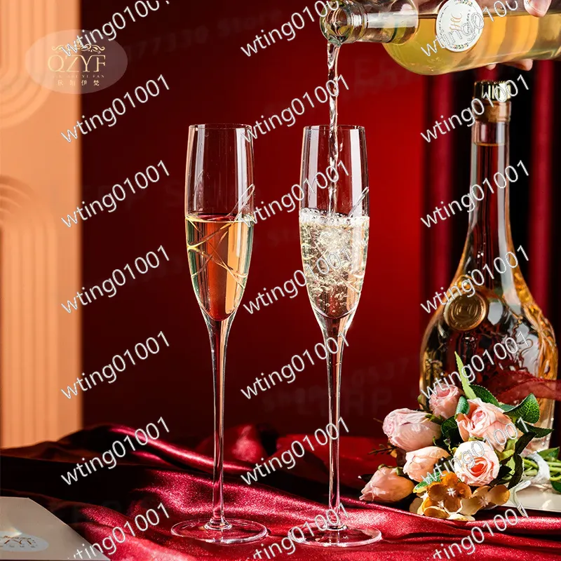 QZYF Qiuzhi Yifan Handgeschnit – Champagne Flute Pair Bewertung und Preis