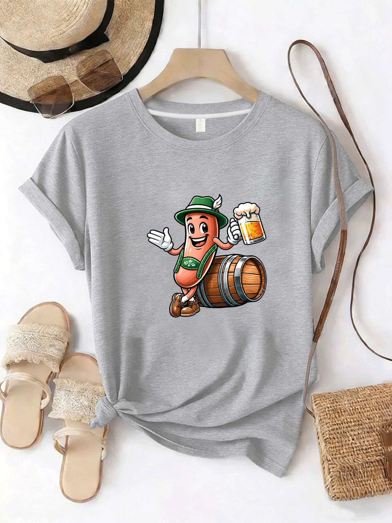 【MYJ062655】Bierfest-Damen-T-Sh – Wine Beer Festival Bewertung und Preis