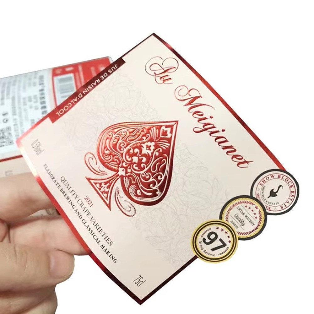 Benutzerdefinierte Flascheneti – Wine Beer Brand Bewertung und Preis