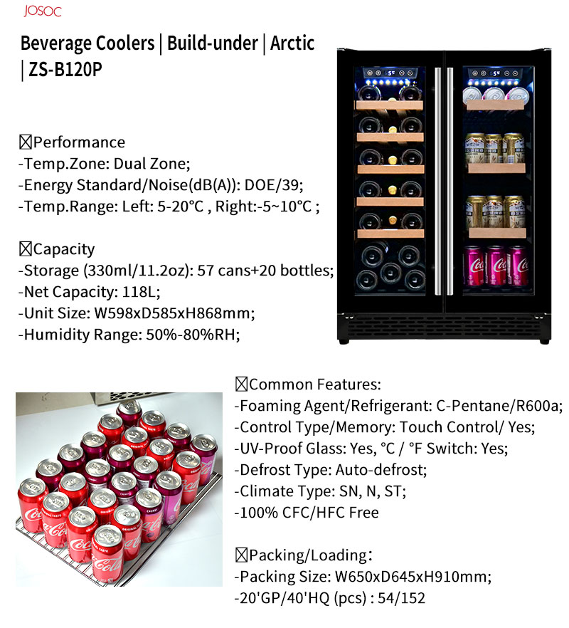 Doppeltüriger Unterbau-Weinküh – Wine Beer Cooler Fridge Bewertung und Preis