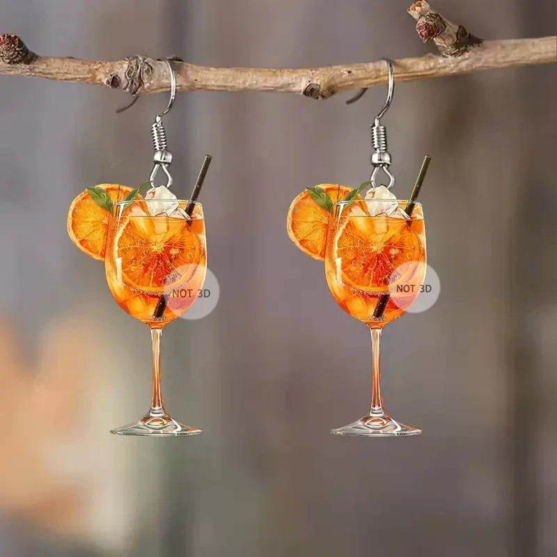 Mode 2D Flache Design Ohrringe – Wine Beer Festival Bewertung und Preis