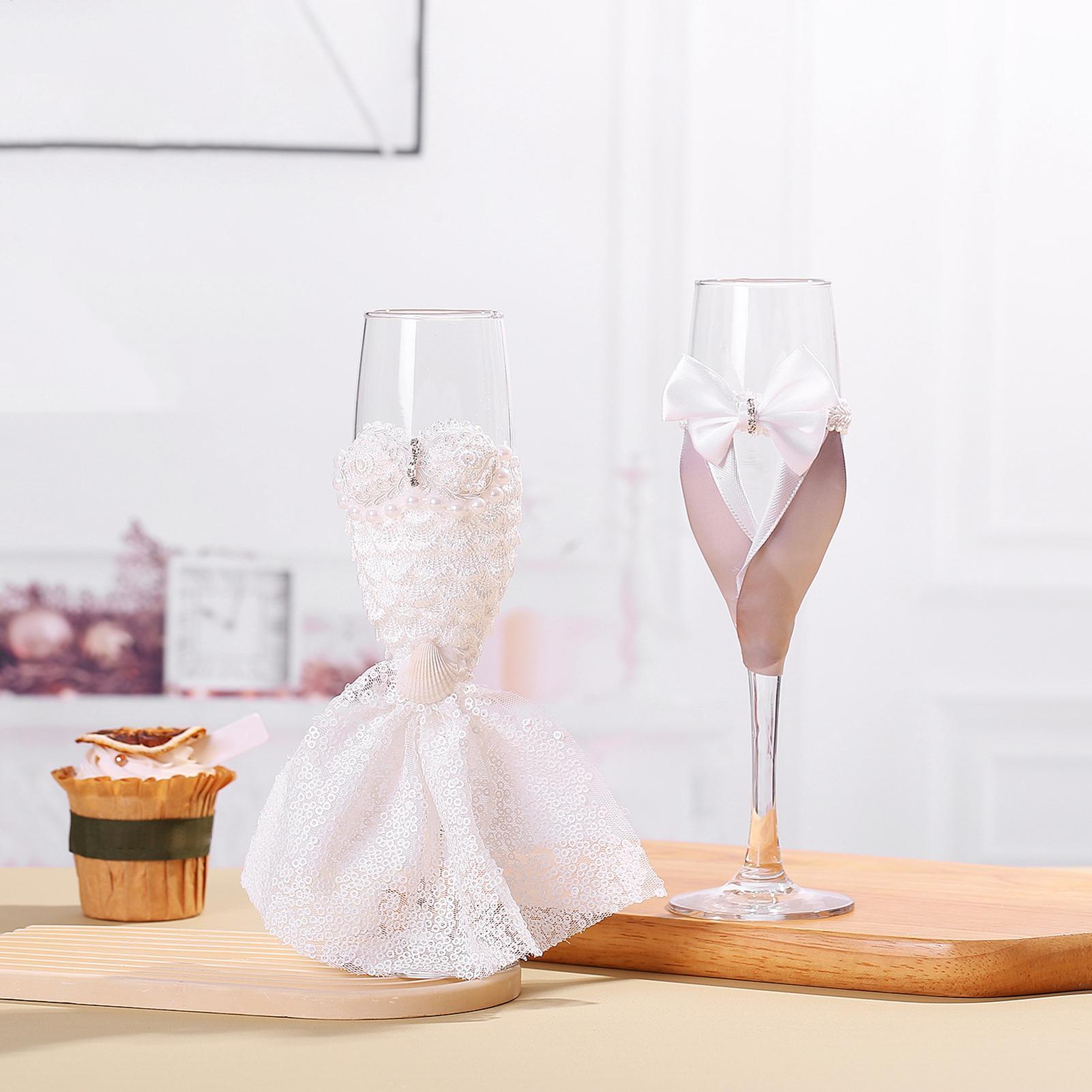 Braut- und Bräutigam-Gläser, 1 – Champagne Flute Pair Bewertung und Preis
