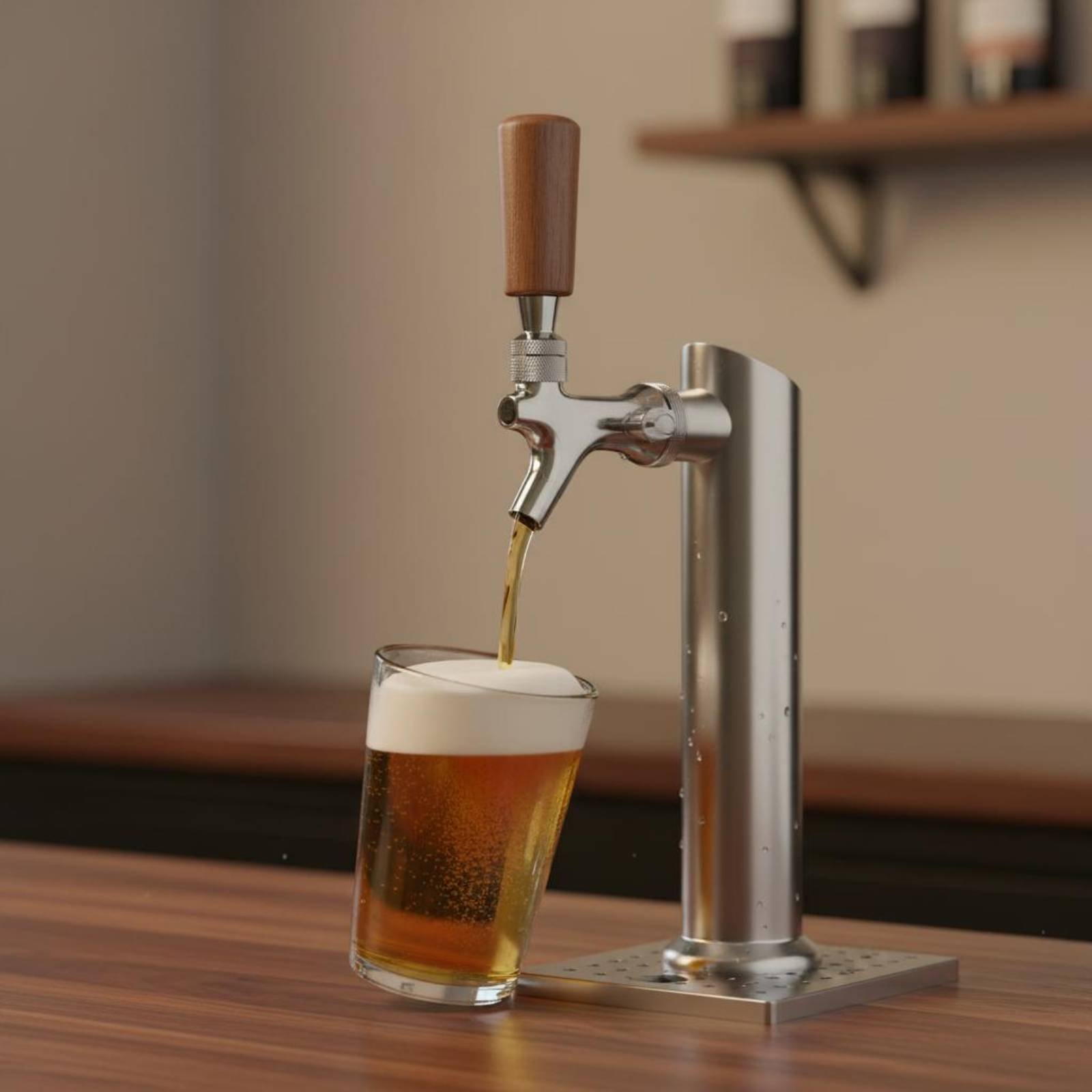 Kurzer Holz-Bierhahngriff aus  – Wine To Beer Bewertung und Preis