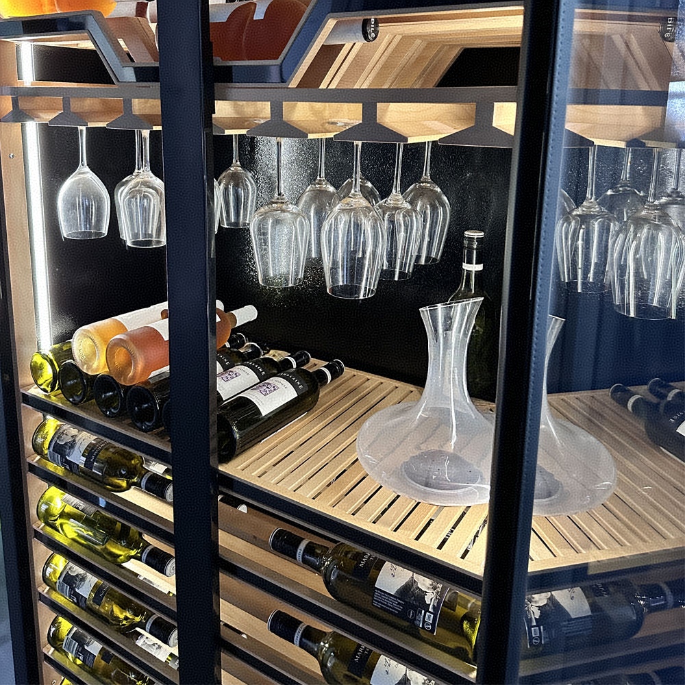 Zwei gehärtete Glastüren, batt – Wine Beer Cooler Fridge Bewertung und Preis