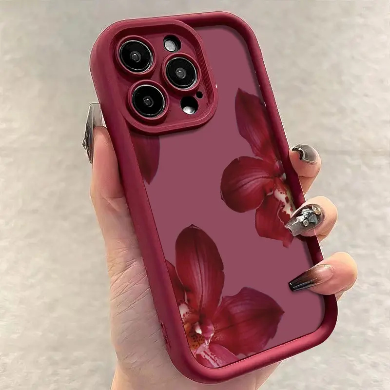 Weinrote Orchideenblüten-Handy – Wine & Beer Shop Bewertung und Preis