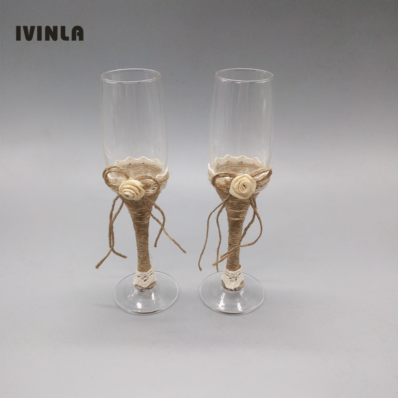 Heißer Verkauf 1 Paar rustikal – Champagne Flute Pair Bewertung und Preis